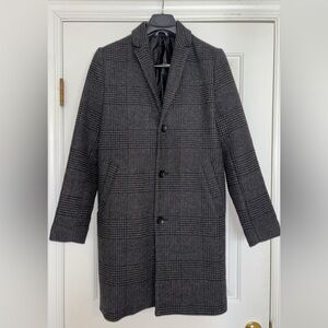 Gray Plaid Overcoat